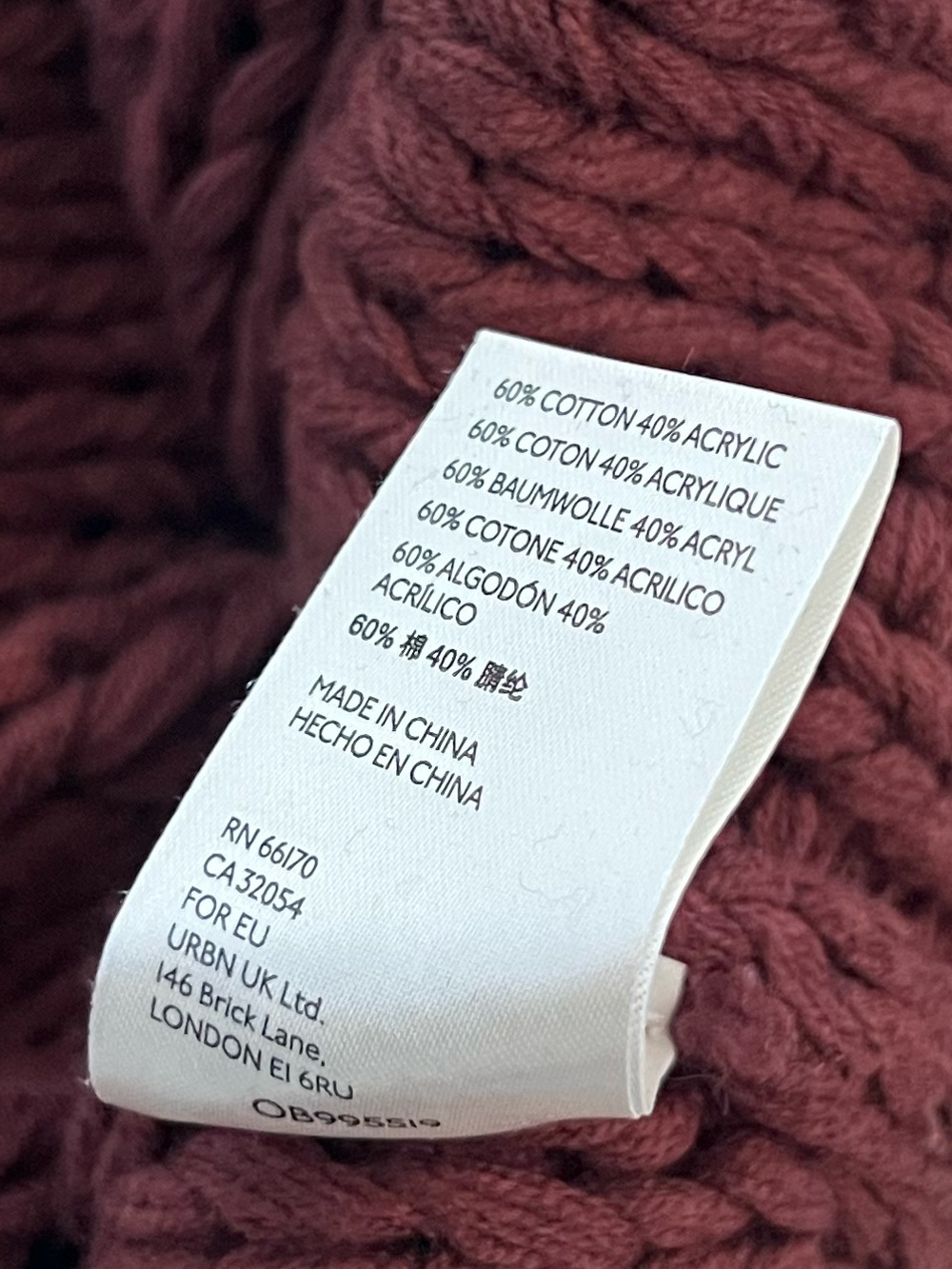 Free People Chunky Cable Knit Mock Neck Cropped Brown Sweater Women’s XS - Picture 8 of 9